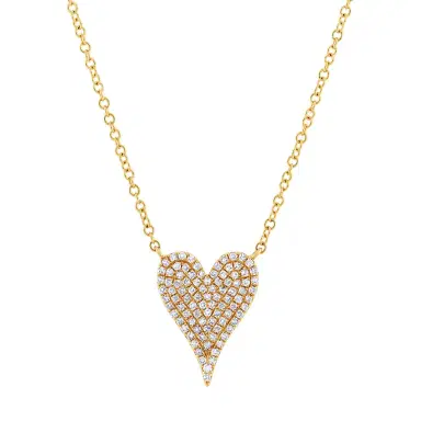 Stephanie Gottlieb Small Pave Heart Necklace | Thumbnail 1 Stephanie Gottlieb Small Pave Heart Necklace | Thumbnail 1