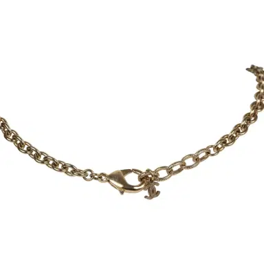 Chanel Chanel CC Gripoix Burgundy Beaded Necklace Gold Hardware | Thumbnail 4 Chanel Chanel CC Gripoix Burgundy Beaded Necklace Gold Hardware | Thumbnail 4
