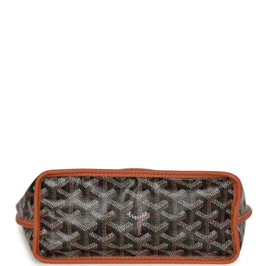 goyard Goyard Goyardine Black Anjou Mini Reversible Tote Bag Palladium Hardware | Thumbnail 7 goyard Goyard Goyardine Black Anjou Mini Reversible Tote Bag Palladium Hardware | Thumbnail 7