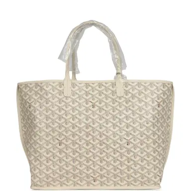 goyard Goyard Goyardine Sand Anjou PM Embroidered Seahorse Bag Palladium Hardware | Thumbnail 4 goyard Goyard Goyardine Sand Anjou PM Embroidered Seahorse Bag Palladium Hardware | Thumbnail 4