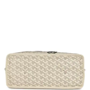 goyard Goyard Goyardine Sand Anjou PM Embroidered Seahorse Bag Palladium Hardware | Thumbnail 7 goyard Goyard Goyardine Sand Anjou PM Embroidered Seahorse Bag Palladium Hardware | Thumbnail 7