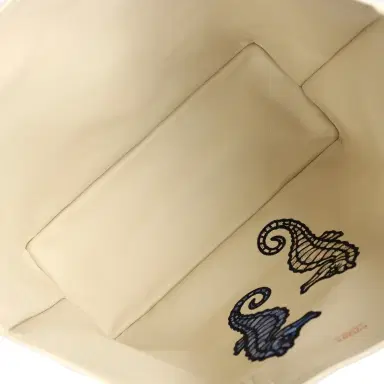 goyard Goyard Goyardine Sand Anjou PM Embroidered Seahorse Bag Palladium Hardware | Thumbnail 8 goyard Goyard Goyardine Sand Anjou PM Embroidered Seahorse Bag Palladium Hardware | Thumbnail 8