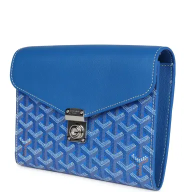 goyard Goyard Goyardine Sky Blue Chypre Wallet-Pouch Palladium Hardware | Thumbnail 4 goyard Goyard Goyardine Sky Blue Chypre Wallet-Pouch Palladium Hardware | Thumbnail 4