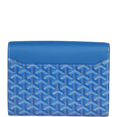 goyard Goyard Goyardine Sky Blue Chypre Wallet-Pouch Palladium Hardware | Thumbnail 5 goyard Goyard Goyardine Sky Blue Chypre Wallet-Pouch Palladium Hardware | Thumbnail 5