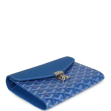 goyard Goyard Goyardine Sky Blue Chypre Wallet-Pouch Palladium Hardware | Thumbnail 6 goyard Goyard Goyardine Sky Blue Chypre Wallet-Pouch Palladium Hardware | Thumbnail 6