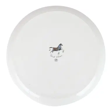 HERMÈS Hermes "Cheval D'Orient" Porcelain Tart Platter | Thumbnail 2 HERMÈS Hermes "Cheval D'Orient" Porcelain Tart Platter | Thumbnail 2