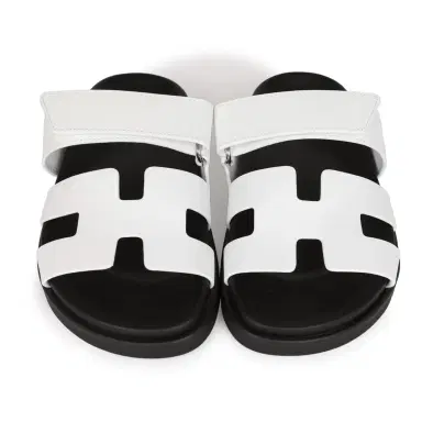 HERMÈS Hermes Chypre Sandals White Palladium Hardware 35.5 EU | Thumbnail 2 HERMÈS Hermes Chypre Sandals White Palladium Hardware 35.5 EU | Thumbnail 2