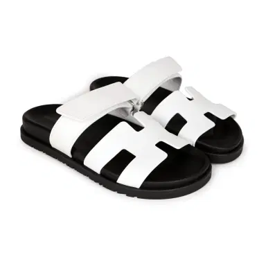 HERMÈS Hermes Chypre Sandals White Palladium Hardware 35.5 EU | Thumbnail 3 HERMÈS Hermes Chypre Sandals White Palladium Hardware 35.5 EU | Thumbnail 3