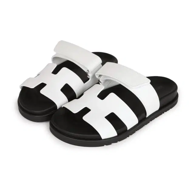 Hermes Chypre Sandals White Palladium Hardware 35.5 EU Hermes Chypre Sandals White Palladium Hardware 35.5 EU