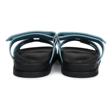 HERMÈS Hermes Chypre Techno Sandals Bleu Mineral Suede Palladium Hardware 37 EU | Thumbnail 6 HERMÈS Hermes Chypre Techno Sandals Bleu Mineral Suede Palladium Hardware 37 EU | Thumbnail 6