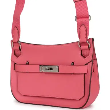 HERMÈS Hermes Mini Jypsiere Rose Azalee Swift Palladium Hardware | Thumbnail 5 HERMÈS Hermes Mini Jypsiere Rose Azalee Swift Palladium Hardware | Thumbnail 5