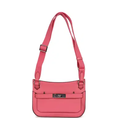 HERMÈS Hermes Mini Jypsiere Rose Azalee Swift Palladium Hardware | Thumbnail 6 HERMÈS Hermes Mini Jypsiere Rose Azalee Swift Palladium Hardware | Thumbnail 6