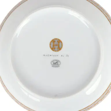 HERMÈS Hermes Mosaique Au 24 Gold Cereal Bowl Set Gold Porcelain | Thumbnail 5 HERMÈS Hermes Mosaique Au 24 Gold Cereal Bowl Set Gold Porcelain | Thumbnail 5