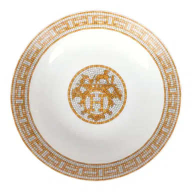 HERMÈS Hermes Mosaique Au 24 Gold Cereal Bowl Set Gold Porcelain | Thumbnail 1 HERMÈS Hermes Mosaique Au 24 Gold Cereal Bowl Set Gold Porcelain | Thumbnail 1