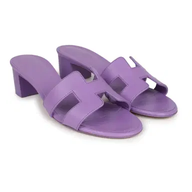 HERMÈS Hermes Oasis Sandals Violet Calfskin 36.5 EU | Thumbnail 3 HERMÈS Hermes Oasis Sandals Violet Calfskin 36.5 EU | Thumbnail 3