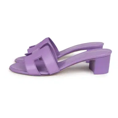 HERMÈS Hermes Oasis Sandals Violet Calfskin 36.5 EU | Thumbnail 5 HERMÈS Hermes Oasis Sandals Violet Calfskin 36.5 EU | Thumbnail 5