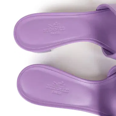 HERMÈS Hermes Oasis Sandals Violet Calfskin 36.5 EU | Thumbnail 8 HERMÈS Hermes Oasis Sandals Violet Calfskin 36.5 EU | Thumbnail 8