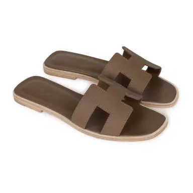 HERMÈS Hermes Oran Sandals Etoupe Epsom 35 | Thumbnail 3 HERMÈS Hermes Oran Sandals Etoupe Epsom 35 | Thumbnail 3