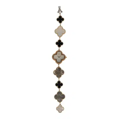Van Cleef & Arpels Van Cleef & Arpels Small Alhambra Watch Mother of Pearl & Onyx | Thumbnail 5 Van Cleef & Arpels Van Cleef & Arpels Small Alhambra Watch Mother of Pearl & Onyx | Thumbnail 5