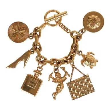 Chanel Vintage Chanel Lucky Charms Bracelet Gold Hardware | Thumbnail 6 Chanel Vintage Chanel Lucky Charms Bracelet Gold Hardware | Thumbnail 6