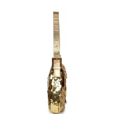 Fendi Vintage Fendi Baguette Bag Gold Sequin Gold Hardware | Thumbnail 3 Fendi Vintage Fendi Baguette Bag Gold Sequin Gold Hardware | Thumbnail 3