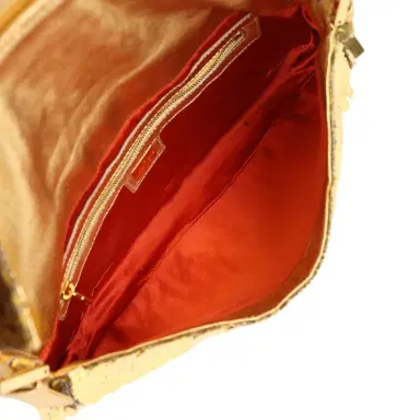 Fendi Vintage Fendi Baguette Bag Gold Sequin Gold Hardware | Thumbnail 5 Fendi Vintage Fendi Baguette Bag Gold Sequin Gold Hardware | Thumbnail 5