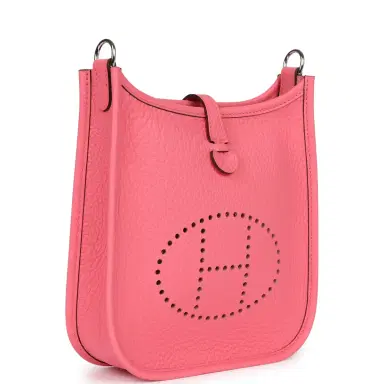 HERMÈS Hermes Evelyne TPM Rose Azalee Clemence Palladium Hardware | Thumbnail 2 HERMÈS Hermes Evelyne TPM Rose Azalee Clemence Palladium Hardware | Thumbnail 2