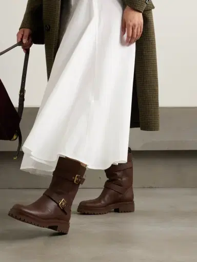 Gianvito Rossi Thiago Flair Buckled Textured-leather Boots | Thumbnail 2 Gianvito Rossi Thiago Flair Buckled Textured-leather Boots | Thumbnail 2