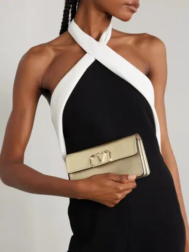Valentino Garavani Vlogo Metallic Textured-leather Wallet | Thumbnail 6 Valentino Garavani Vlogo Metallic Textured-leather Wallet | Thumbnail 6