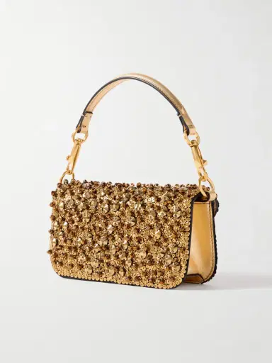 Valentino Garavani Locò Small Embellished Leather Bag | Thumbnail 3 Valentino Garavani Locò Small Embellished Leather Bag | Thumbnail 3
