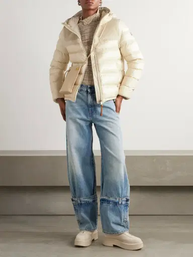 Moncler Beauvais Shearling-paneled Quilted Shell Hooded Down Jacket | Thumbnail 2 Moncler Beauvais Shearling-paneled Quilted Shell Hooded Down Jacket | Thumbnail 2