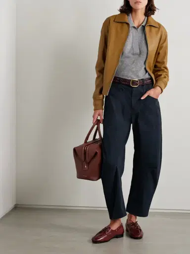 Nili Lotan Shon Cotton-blend Twill Tapered Pants | Thumbnail 2 Nili Lotan Shon Cotton-blend Twill Tapered Pants | Thumbnail 2