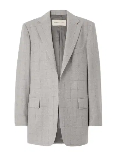 Dries Van Noten Oversized Checked Wool Blazer | Thumbnail 1 Dries Van Noten Oversized Checked Wool Blazer | Thumbnail 1