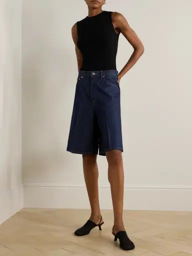 AGOLDE Binx Ribbed Stretch-lyocell And Organic Cotton-blend Tank | Thumbnail 2 AGOLDE Binx Ribbed Stretch-lyocell And Organic Cotton-blend Tank | Thumbnail 2