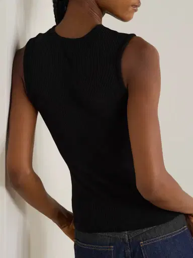 AGOLDE Binx Ribbed Stretch-lyocell And Organic Cotton-blend Tank | Thumbnail 3 AGOLDE Binx Ribbed Stretch-lyocell And Organic Cotton-blend Tank | Thumbnail 3