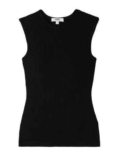 AGOLDE Binx Ribbed Stretch-lyocell And Organic Cotton-blend Tank | Thumbnail 1 AGOLDE Binx Ribbed Stretch-lyocell And Organic Cotton-blend Tank | Thumbnail 1