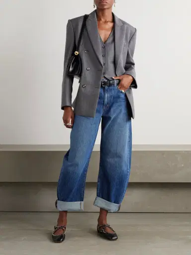 Frame The Bubble High-rise Barrel-leg Jeans | Thumbnail 2 Frame The Bubble High-rise Barrel-leg Jeans | Thumbnail 2