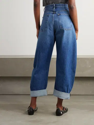 Frame The Bubble High-rise Barrel-leg Jeans | Thumbnail 4 Frame The Bubble High-rise Barrel-leg Jeans | Thumbnail 4