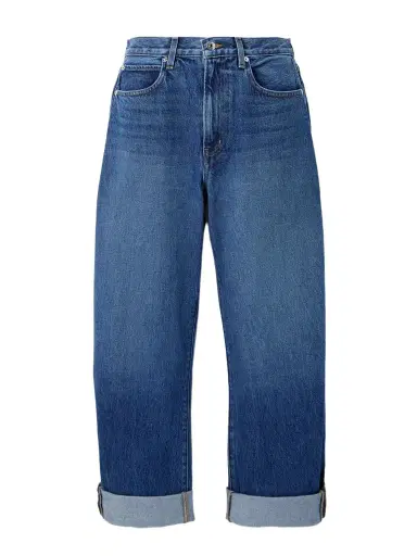 Frame The Bubble High-rise Barrel-leg Jeans | Thumbnail 1 Frame The Bubble High-rise Barrel-leg Jeans | Thumbnail 1