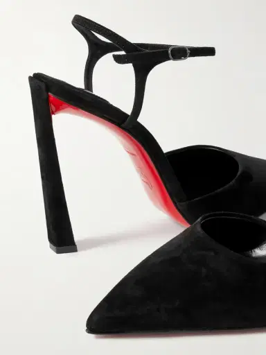 Christian Louboutin Condora Riviera 100 Suede Pumps | Thumbnail 4 Christian Louboutin Condora Riviera 100 Suede Pumps | Thumbnail 4