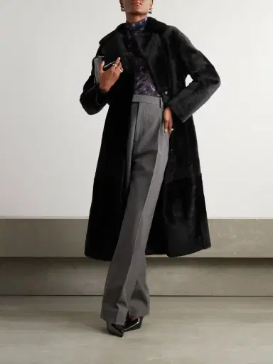 Yves Salomon Reversible Shearling Coat | Thumbnail 2 Yves Salomon Reversible Shearling Coat | Thumbnail 2