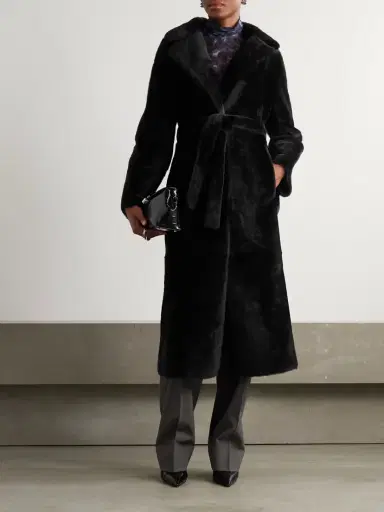 Yves Salomon Reversible Shearling Coat | Thumbnail 3 Yves Salomon Reversible Shearling Coat | Thumbnail 3