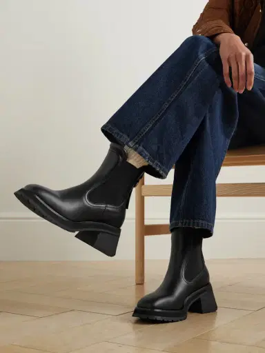 Moncler Gigi Embellished Leather Chelsea Boots | Thumbnail 2 Moncler Gigi Embellished Leather Chelsea Boots | Thumbnail 2