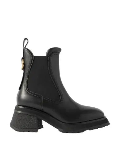 Moncler Gigi Embellished Leather Chelsea Boots | Thumbnail 1 Moncler Gigi Embellished Leather Chelsea Boots | Thumbnail 1