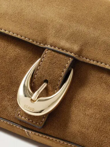 Staud Harlow Buckled Suede Shoulder Bag | Thumbnail 4 Staud Harlow Buckled Suede Shoulder Bag | Thumbnail 4