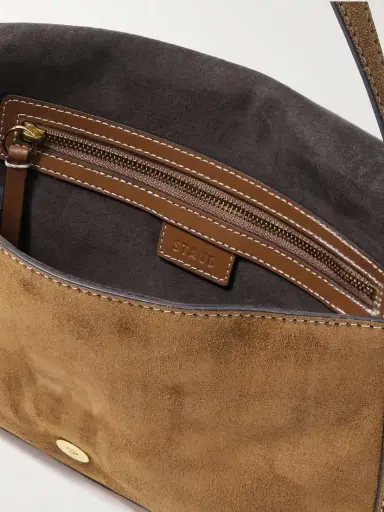 Staud Harlow Buckled Suede Shoulder Bag | Thumbnail 5 Staud Harlow Buckled Suede Shoulder Bag | Thumbnail 5