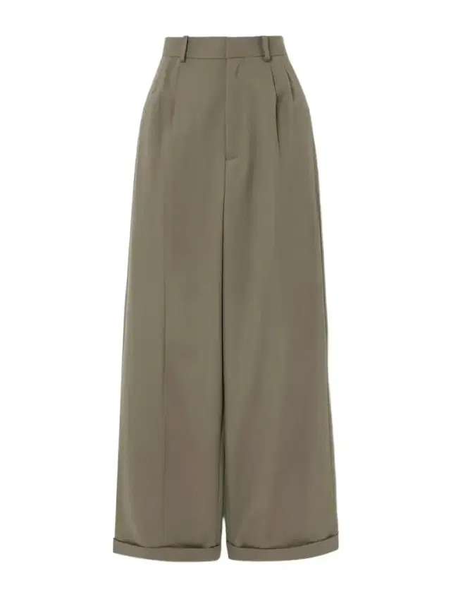 Pleated Cotton And Silk-blend Twill High-rise Wide-leg Pants
