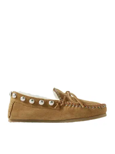 Isabel Marant Fitza Embellished Suede Loafers | Thumbnail 1 Isabel Marant Fitza Embellished Suede Loafers | Thumbnail 1