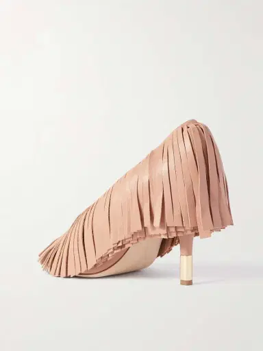 Chloé Mona Fringed Leather Pumps | Thumbnail 3 Chloé Mona Fringed Leather Pumps | Thumbnail 3