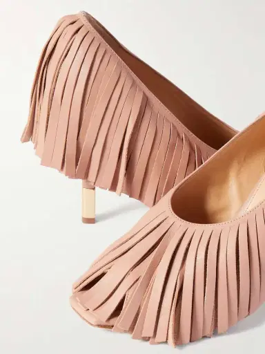 Chloé Mona Fringed Leather Pumps | Thumbnail 4 Chloé Mona Fringed Leather Pumps | Thumbnail 4
